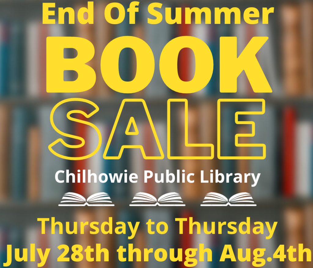 "End of Summer" Book Sale at Chilhowie Public Library Smyth County