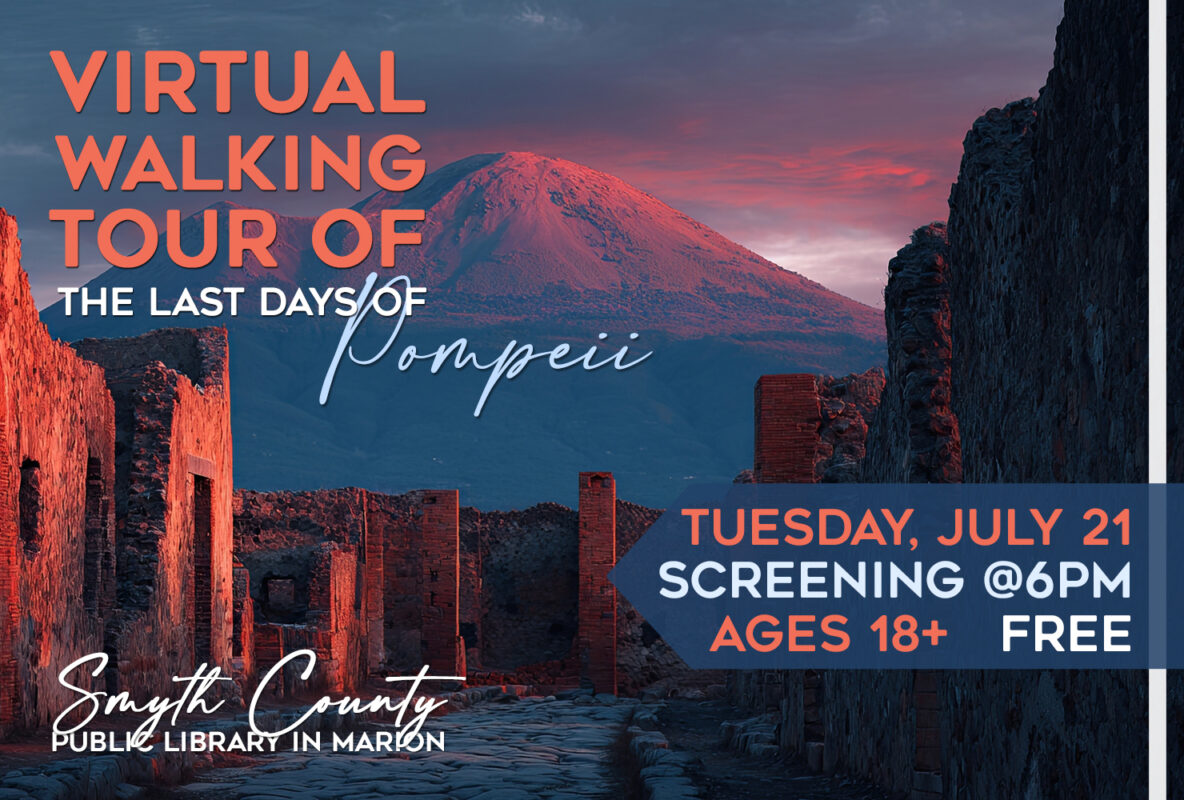 Join us for a Screening of a Walking Tour of The Last Days of Pompeii!