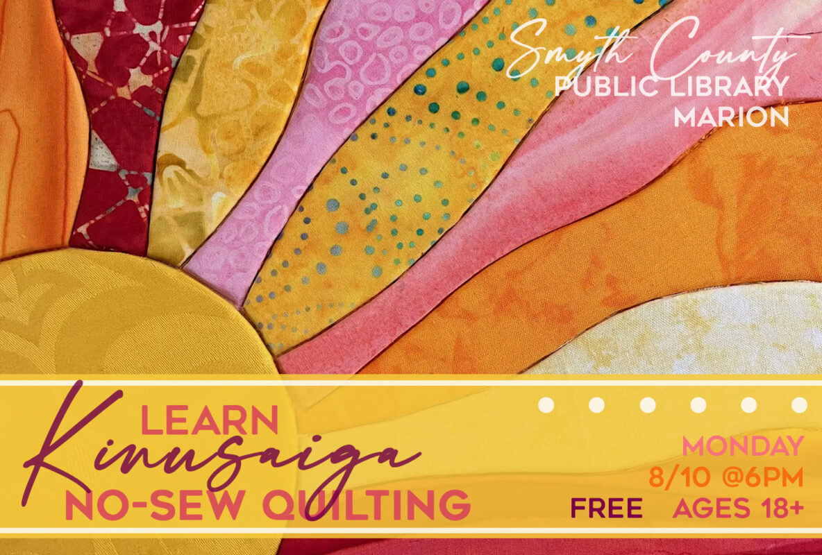 Join us for Kinusaiga on August 31st at the Marion Public Library!