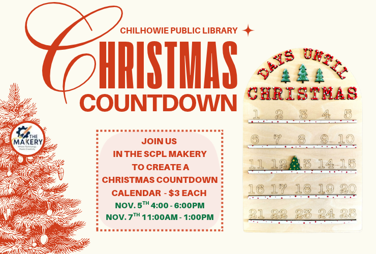 Create a Christmas Countdown Calendar in the SCPL Makery! 